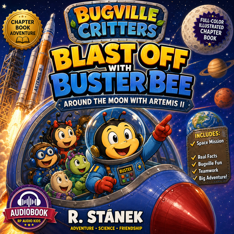 Cover of Blast Off With Buster Bee Around the Moon with Artemis II