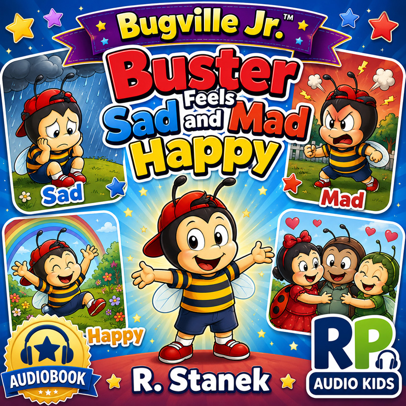 Cover of Buster Feels Sad and Mad and Happy